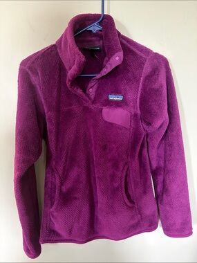 Patagonia Plush Fleece Jacket in Deep Magenta